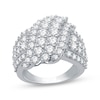 Thumbnail Image 0 of Diamond Bypass Ring 3 ct tw Round-Cut 10K White Gold