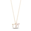 Thumbnail Image 1 of Disney Treasures Winnie the Pooh Diamond Necklace 1/6 ct tw 10K Two-Tone Gold 17&quot;
