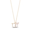 Thumbnail Image 0 of Disney Treasures Winnie the Pooh Diamond Necklace 1/6 ct tw 10K Two-Tone Gold 17"