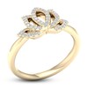 Thumbnail Image 1 of By Women For Women Diamond Lotus Flower Ring 1/5 ct tw Round-Cut 10K Yellow Gold