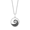Disney Treasures The Nightmare Before Christmas Diamond Necklace 1/5 ct tw Sterling Silver 17"