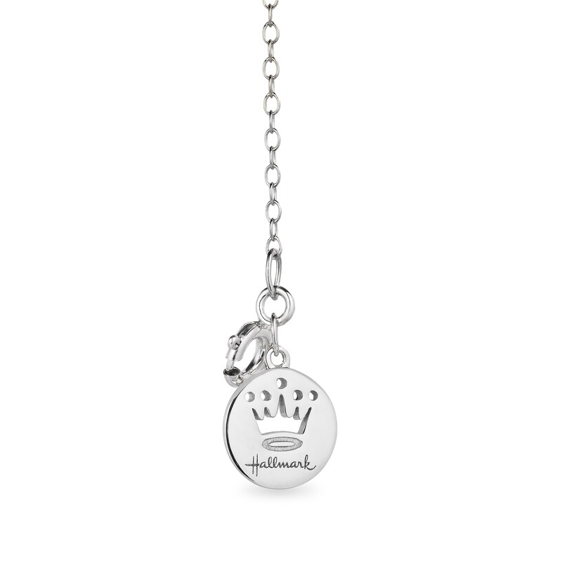 Hallmark Diamonds "Mama" Necklace 1/6 ct tw Sterling Silver & 10K Rose Gold 18"