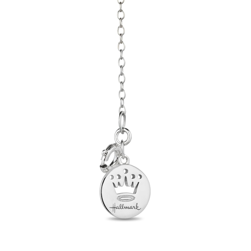 Hallmark Diamonds Heart Necklace 1/2 ct tw Sterling Silver 18"