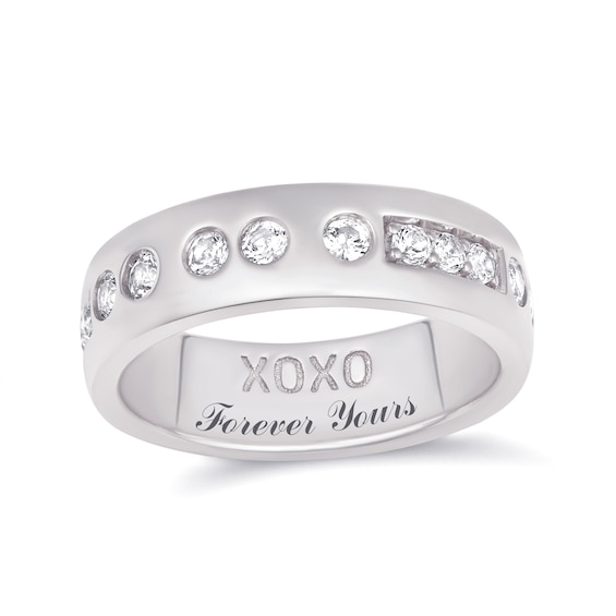 Morse Code XOXO Ring (1 Line)