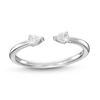 Diamond Deconstructed Ring 1/5 ct tw Pear-shaped 10K White Gold