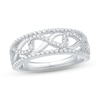 Diamond Infinity Ring 1/10 ct tw Round-cut Sterling Silver