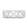 Diamond Infinity Ring 1/10 ct tw Round-cut Sterling Silver