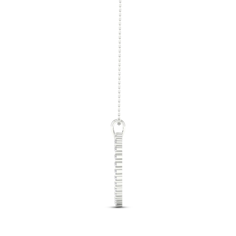 Main Image 3 of KAY Lab-Grown Diamonds Heart Necklace 1-1/2 ct tw Round-Cut 14K White Gold 18&quot;