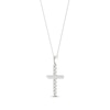 Lab-Created Diamonds by KAY Cross Necklace 1-1/2 ct tw 14K White Gold 18"