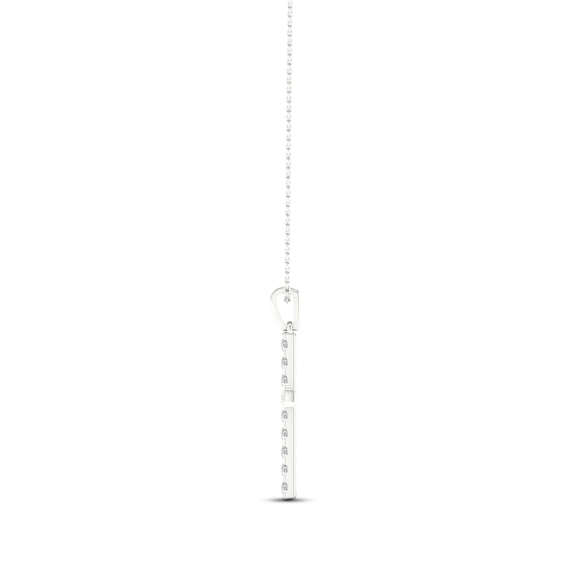 Main Image 3 of KAY Lab-Grown Diamonds Cross Necklace 1-1/2 ct tw 14K White Gold 18&quot;