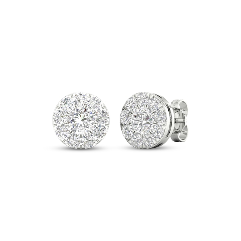Main Image 1 of KAY Lab-Grown Diamonds Stud Earrings 1-1/2 ct tw 14K White Gold