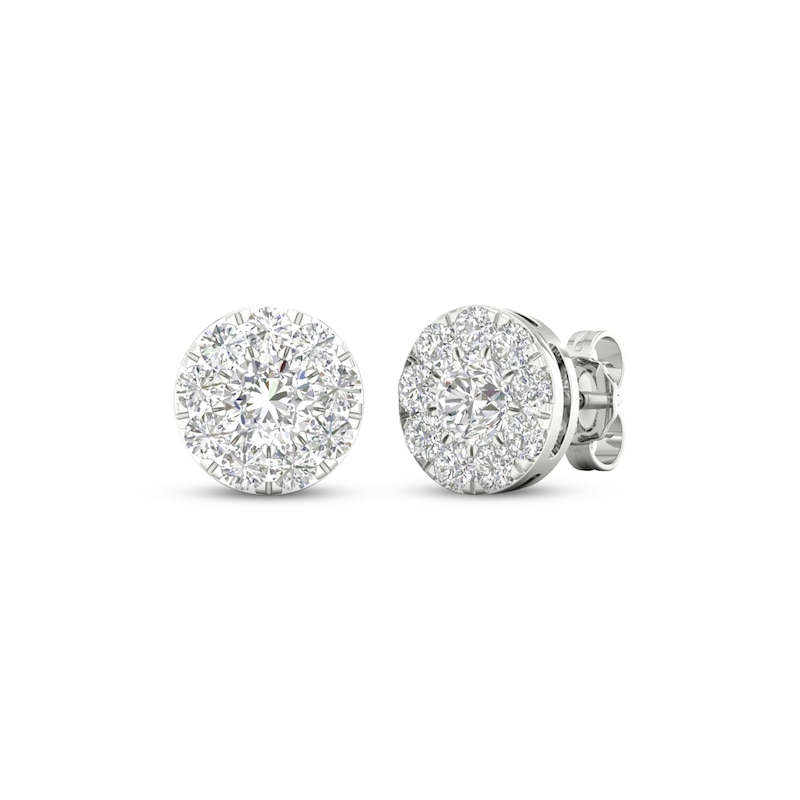 Lab-Created Diamonds by KAY Stud Earrings 1-1/2 ct tw 14K White Gold