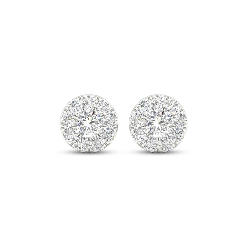 Main Image 2 of KAY Lab-Grown Diamonds Stud Earrings 1-1/2 ct tw 14K White Gold