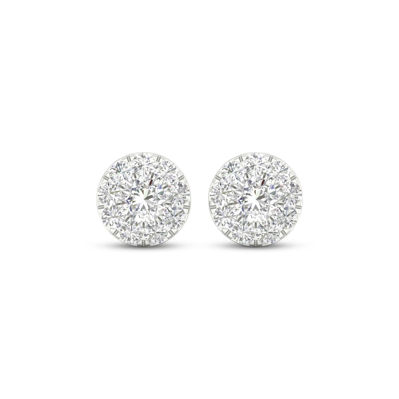 Lab-Created Diamonds by KAY Stud Earrings 1-1/2 ct tw 14K White Gold