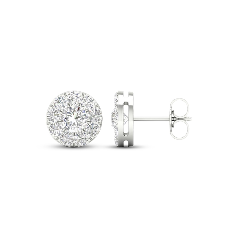 Main Image 3 of KAY Lab-Grown Diamonds Stud Earrings 1-1/2 ct tw 14K White Gold