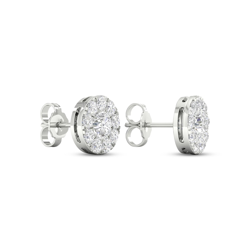 Main Image 4 of KAY Lab-Grown Diamonds Stud Earrings 1-1/2 ct tw 14K White Gold