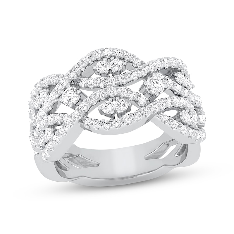 Lab-Created Diamonds by KAY Ring 1 ct tw Round-cut 14K White Gold