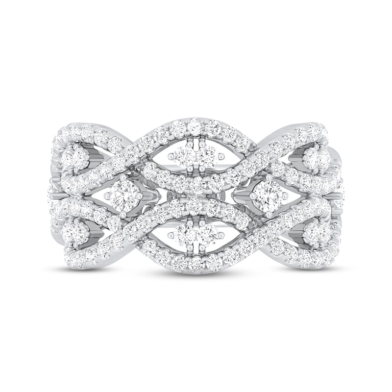 Main Image 4 of KAY Lab-Grown Diamonds Ring 1 ct tw Round-cut 14K White Gold