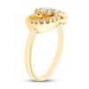 Thumbnail Image 1 of Encircled by Love Diamond Ring 1/3 ct tw Round-cut 10K Yellow Gold
