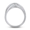 Thumbnail Image 2 of Crisscross Diamond Fashion Ring 1 ct tw Round-cut 10K White Gold