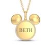 Thumbnail Image 0 of Disney Treasures Mickey Mouse Diamond Necklace 1/10 ct tw 10K Yellow Gold 17"