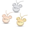 Thumbnail Image 2 of Disney Treasures Mickey Mouse Diamond Necklace 1/10 ct tw 10K Yellow Gold 17&quot;