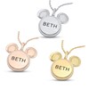 Thumbnail Image 1 of Disney Treasures Mickey Mouse Diamond Necklace 1/10 ct tw 10K White Gold 17"