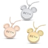 Thumbnail Image 2 of Disney Treasures Mickey Mouse Diamond Necklace 1/10 ct tw 10K Rose Gold 17&quot;