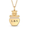Disney Treasures Winnie the Pooh Diamond Necklace 1/20 ct tw 10K Yellow Gold 17"