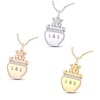 Disney Treasures Winnie the Pooh Diamond Necklace 1/20 ct tw 10K Yellow Gold 17"