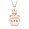 Thumbnail Image 1 of Disney Treasures Winnie the Pooh Diamond Necklace 1/20 ct tw 10K Rose Gold 17&quot;