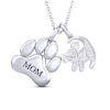 Thumbnail Image 0 of Disney Treasures The Lion King Diamond Necklace 1/20 ct tw 10K White Gold 17"