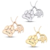 Thumbnail Image 1 of Disney Treasures The Lion King Diamond Necklace 1/20 ct tw 10K White Gold 17"