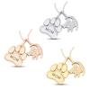 Thumbnail Image 2 of Disney Treasures The Lion King Diamond Necklace 1/20 ct tw 10K Rose Gold 17&quot;