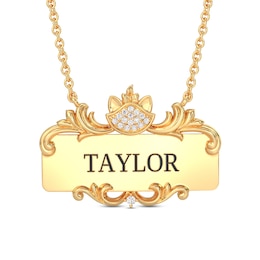 Disney Treasures The Aristocats Diamond Necklace 1/20 ct tw 10K Yellow Gold 18"