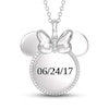 Thumbnail Image 0 of Disney Treasures Minnie Mouse Diamond Necklace 1/10 ct tw 10K White Gold 17"