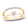 Thumbnail Image 0 of Diamond Double Cuff Ring 1/3 ct tw Pear-Shaped 10K Yellow Gold