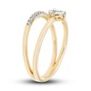 Thumbnail Image 1 of Diamond Double Cuff Ring 1/3 ct tw Pear-Shaped 10K Yellow Gold
