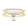 Thumbnail Image 2 of Diamond Double Cuff Ring 1/3 ct tw Pear-Shaped 10K Yellow Gold