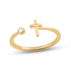 Thumbnail Image 0 of Diamond Accent Cross Ring 10K Yellow Gold