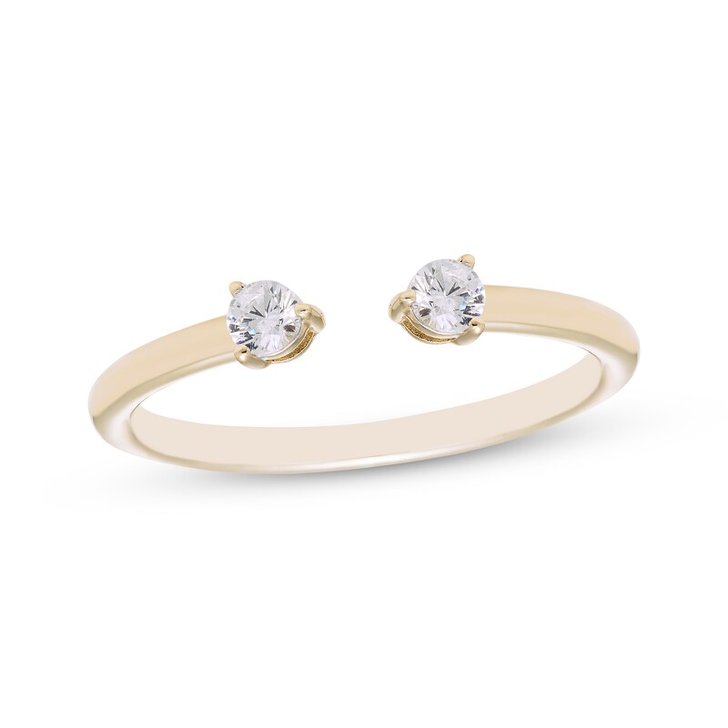 Main Image 1 of Diamond Deconstructed Ring 1/6 ct tw Round-cut 10K Yellow Gold