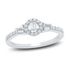 Diamond Promise Ring 1/4 ct tw Baguette & Round-cut 10K White Gold