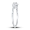 Thumbnail Image 1 of Diamond Promise Ring 1/4 ct tw Baguette & Round-cut 10K White Gold