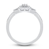 Thumbnail Image 3 of Baguette & Round-Cut Multi-Diamond Promise Ring 1/4 ct tw 10K White Gold