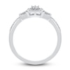 Thumbnail Image 2 of Diamond Promise Ring 1/4 ct tw Baguette & Round-cut 10K White Gold