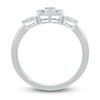 Diamond Promise Ring 1/5 ct tw Baguette & Round-cut 10K White Gold