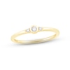 Thumbnail Image 1 of Diamond Bezel Ring 1/15 ct tw Round-cut 10K Yellow Gold