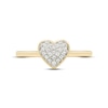 Thumbnail Image 2 of Diamond Heart Ring 1/10 ct tw Round-cut 10K Yellow Gold