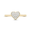 Thumbnail Image 3 of Diamond Heart Ring 1/10 ct tw Round-cut 10K Yellow Gold