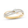 Thumbnail Image 0 of Diamond Bypass Ring 1/3 ct tw Round-cut 10K Yellow Gold